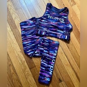 Peloton Melody high waist leggings and bra set- M